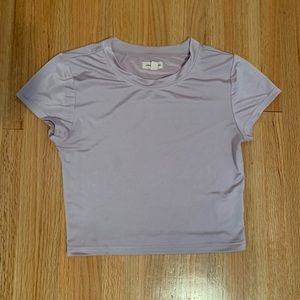 Cropped urban outfitters metallic top!